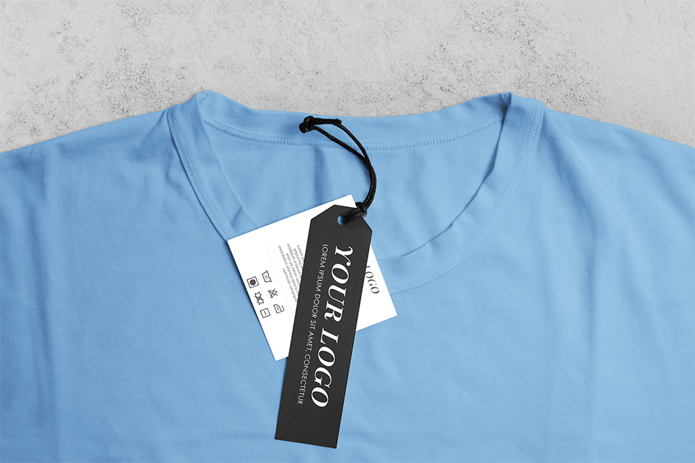 Branded hang tags with product information