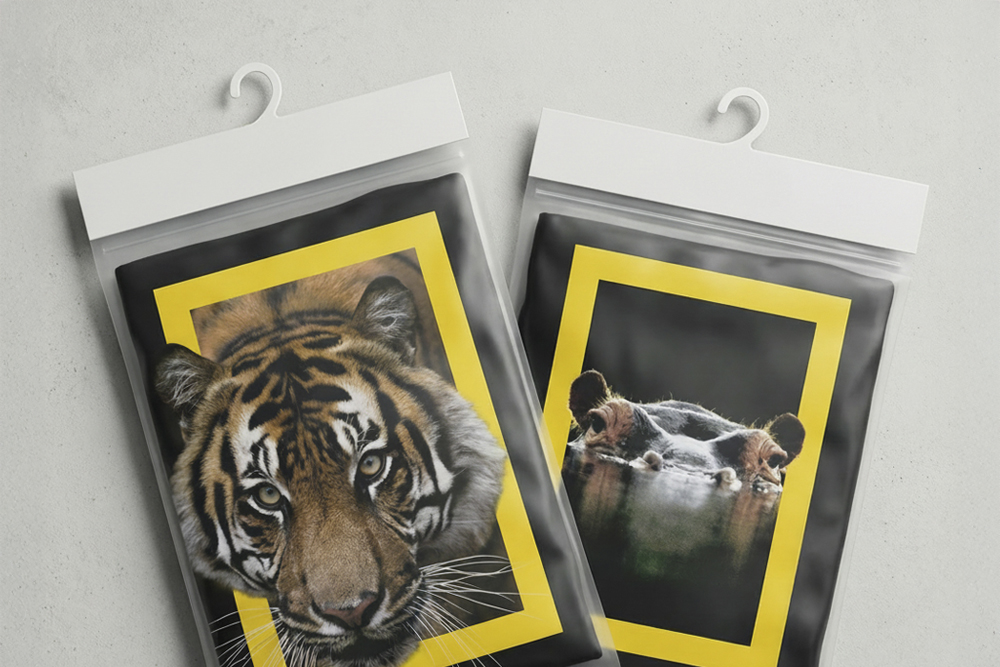 Pakowanie z wieszakiem i tekturą – przygotowanie odzieży na wieszaku z tekturową wkładką, gotowej od razu do wywieszenia.