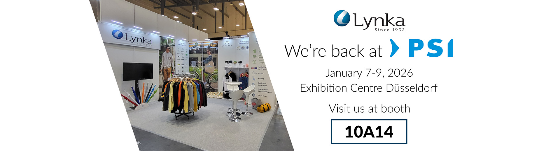 Lynka at PSI trade fair 2026 in Düsseldorf - booth 10A14