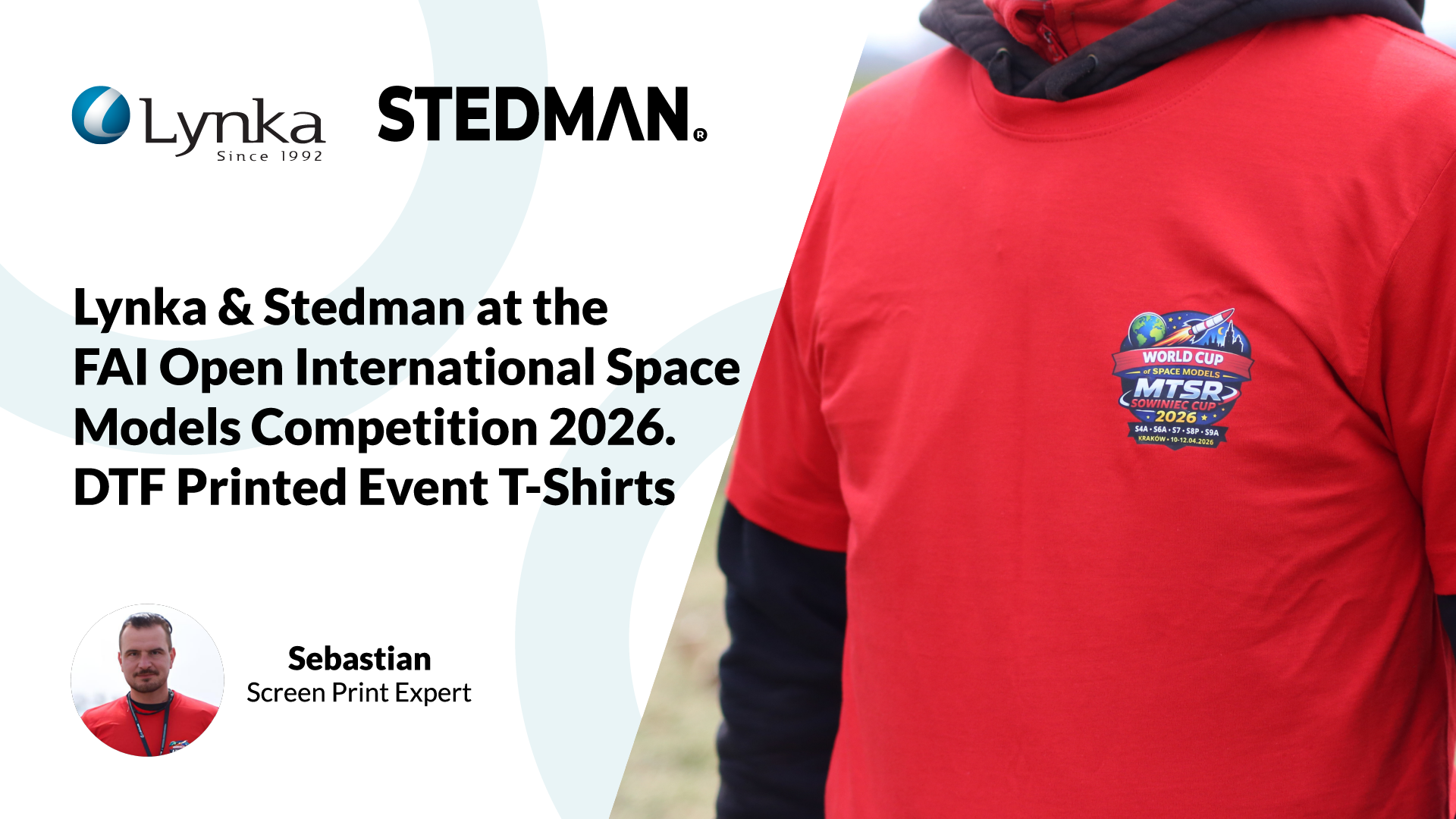 Lynka i Stedman na FAI OPEN International Space Models Competition 2026 - DTF  Printed Event T-Shirts