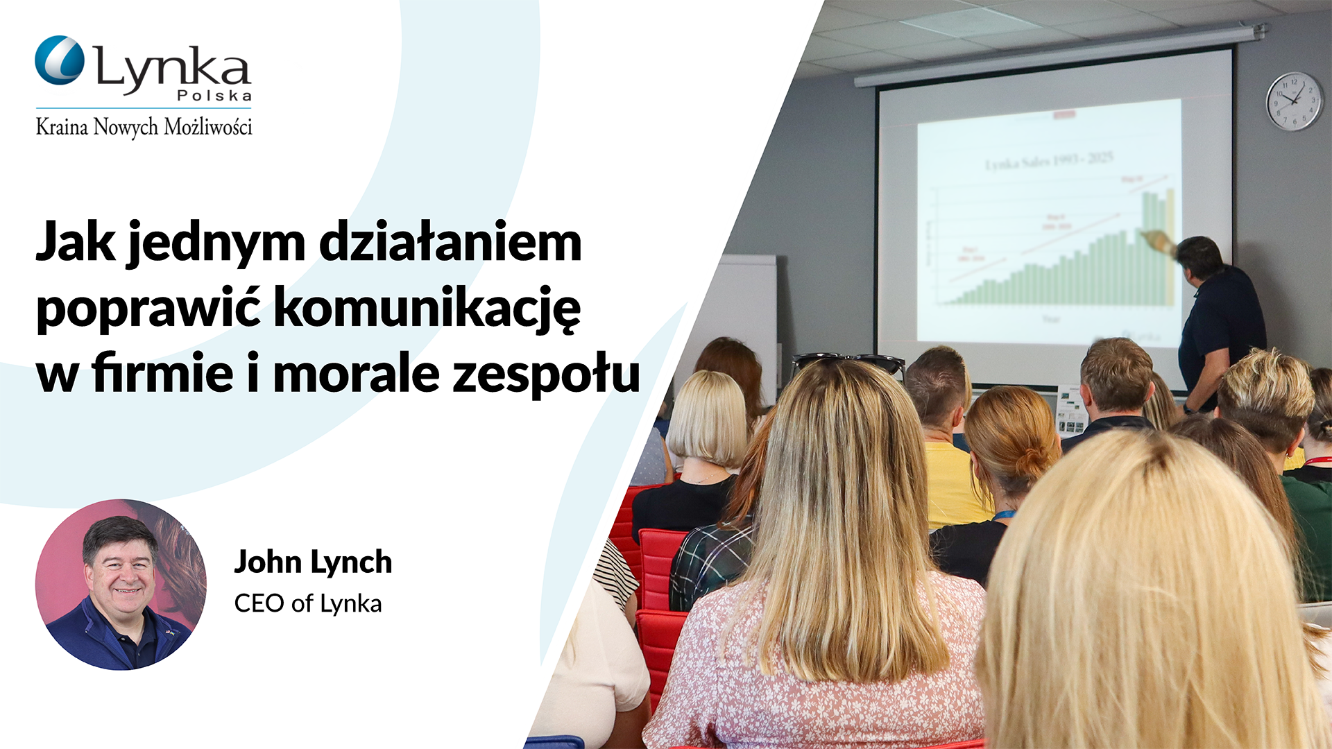  Spotkanie firmy Lynka z prezesem Johnem Lynchem, który przedstawi poprawę komunikacji wewnętrznej w firmie i morale zespołu