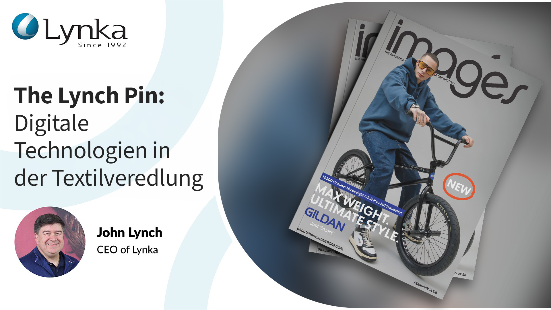 John Lynch von Lynka schreibt in einem Artikel aus der Reihe „The Lynch Pin“ über den Einsatz von digitalen Technologien, DTG, DTF und Print-on-Demand bei Anbietern von Werbe- und Firmentextilien.